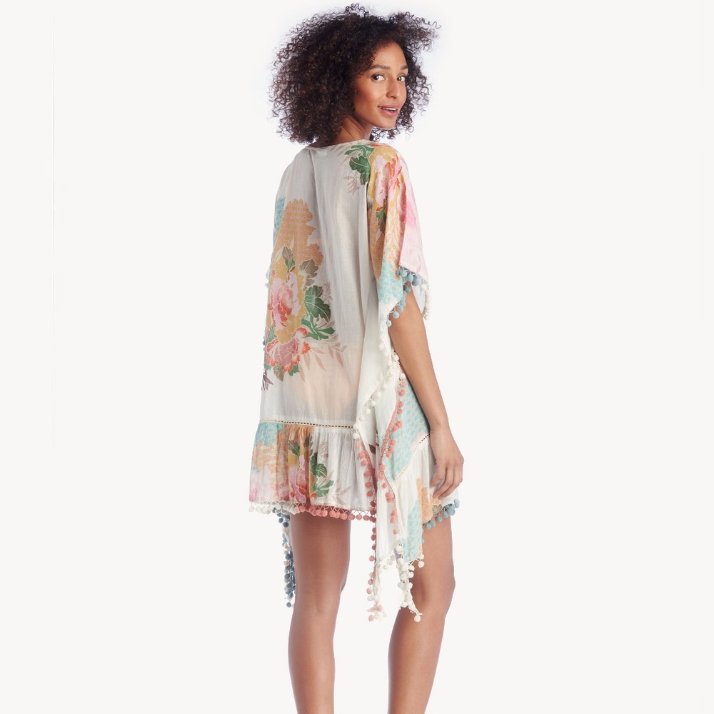 Sole Society Floral Caftan / Swimsuit Cover Up